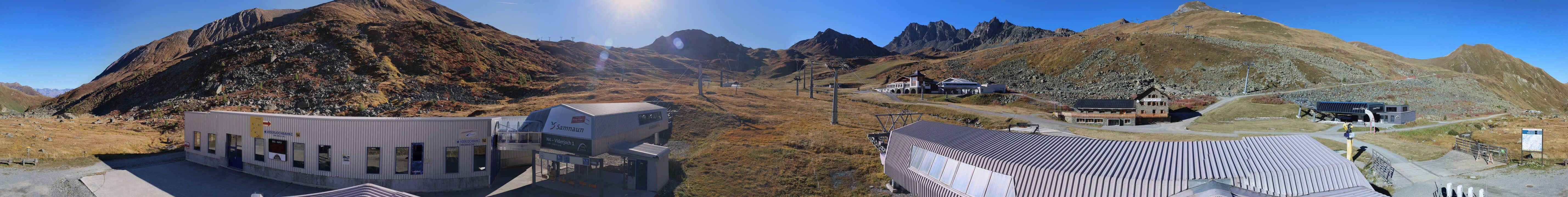 Archiv Foto Webcam Samnaun: Blick von der Alp Trida zum Viderjoch