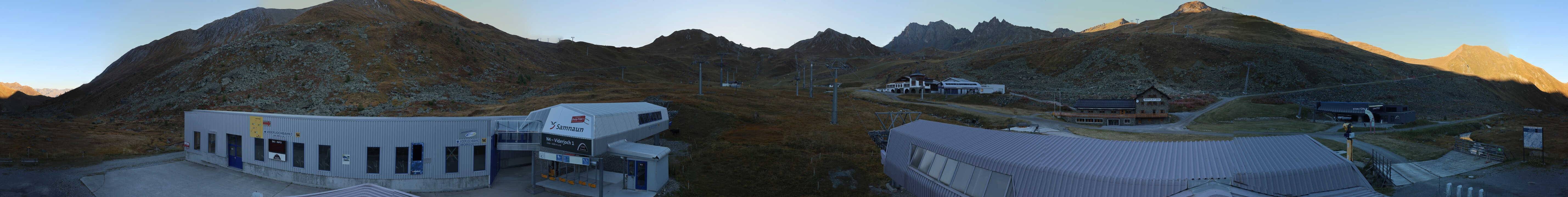 Archiv Foto Webcam Samnaun: Blick von der Alp Trida zum Viderjoch