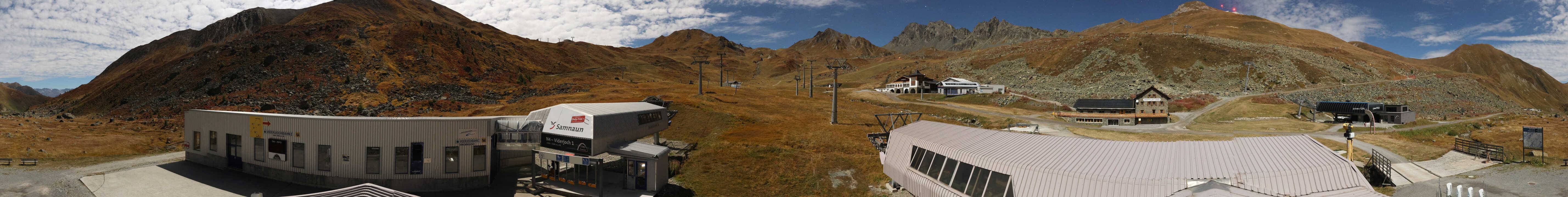 Archiv Foto Webcam Samnaun: Blick von der Alp Trida zum Viderjoch