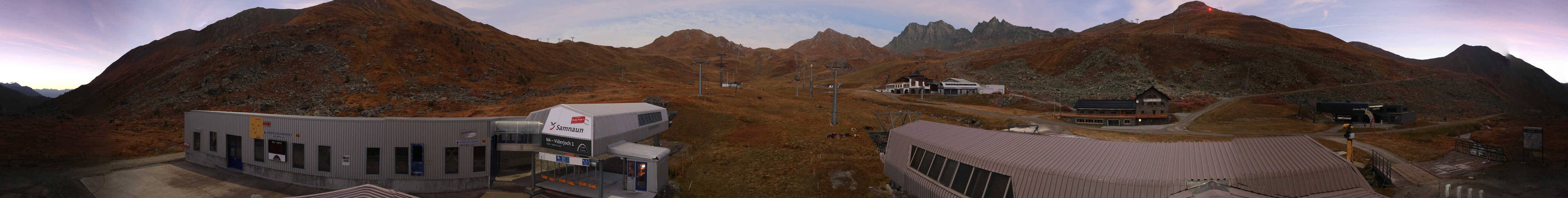 Archiv Foto Webcam Samnaun: Blick von der Alp Trida zum Viderjoch