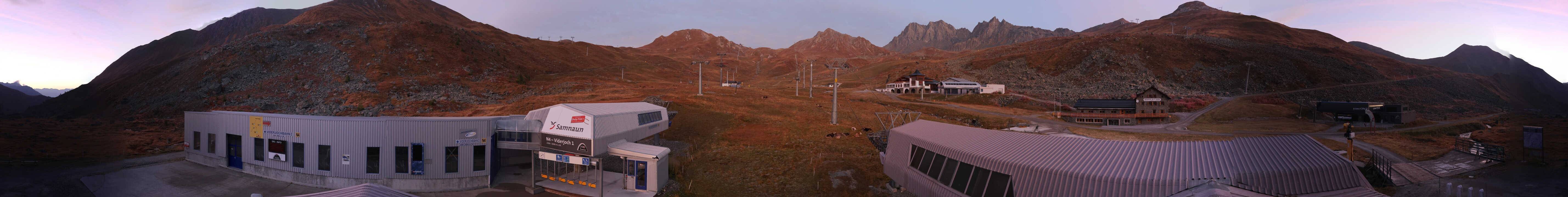 Archiv Foto Webcam Samnaun: Blick von der Alp Trida zum Viderjoch