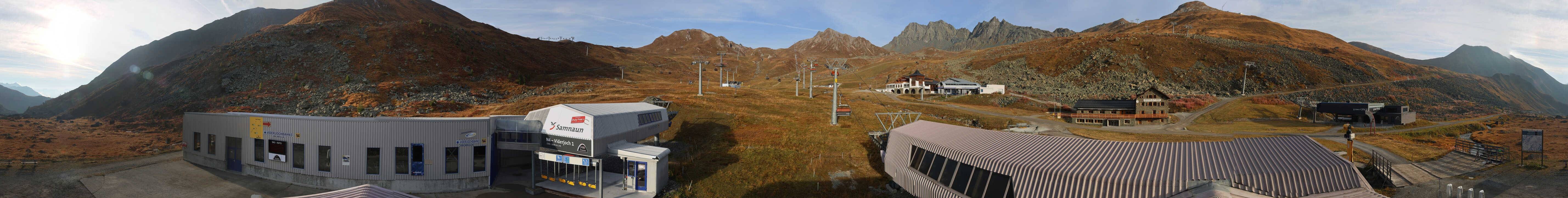 Archiv Foto Webcam Samnaun: Blick von der Alp Trida zum Viderjoch