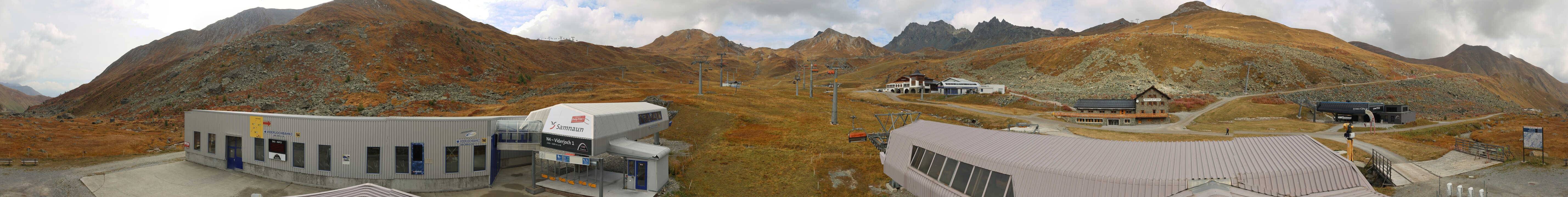Archiv Foto Webcam Samnaun: Blick von der Alp Trida zum Viderjoch