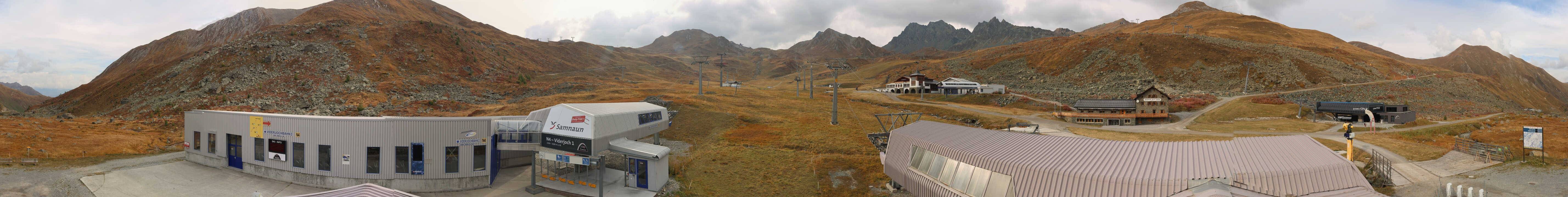 Archiv Foto Webcam Samnaun: Blick von der Alp Trida zum Viderjoch