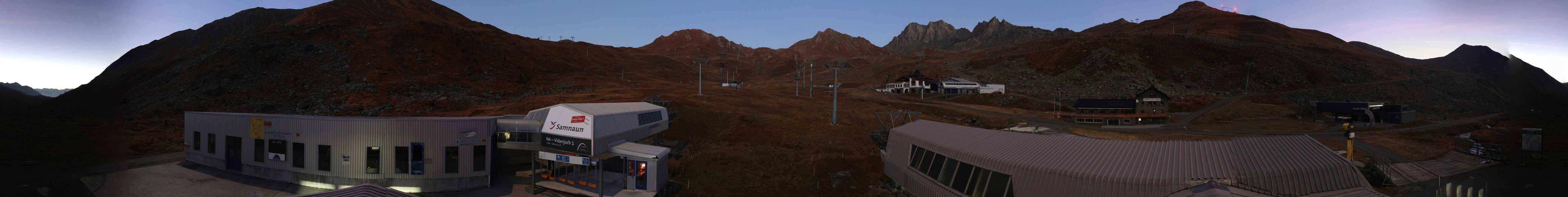 Archiv Foto Webcam Samnaun: Blick von der Alp Trida zum Viderjoch