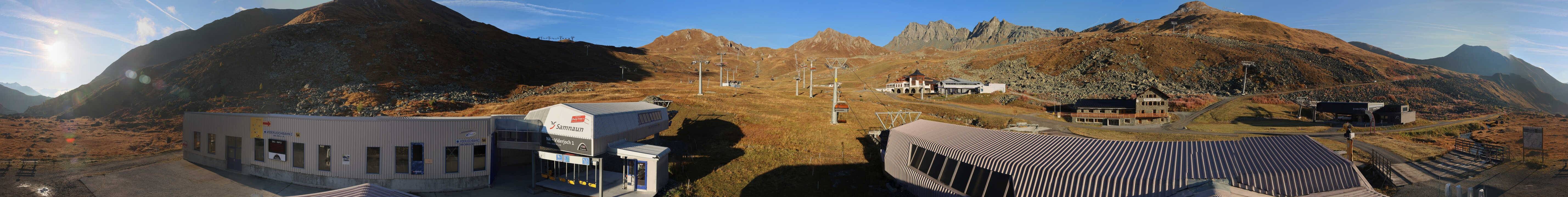 Archiv Foto Webcam Samnaun: Blick von der Alp Trida zum Viderjoch