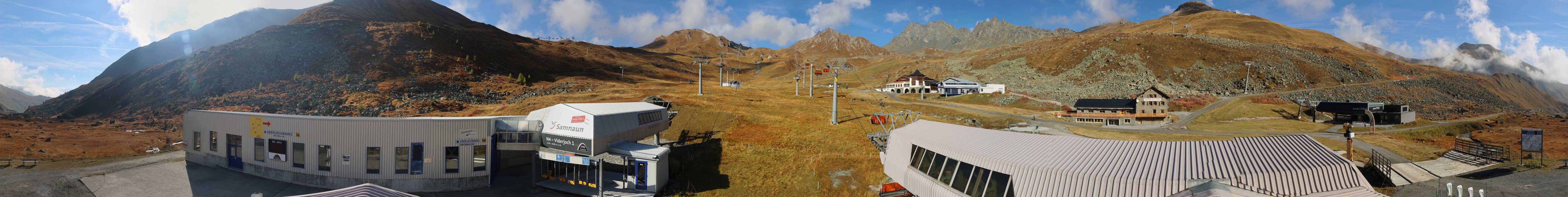 Archiv Foto Webcam Samnaun: Blick von der Alp Trida zum Viderjoch