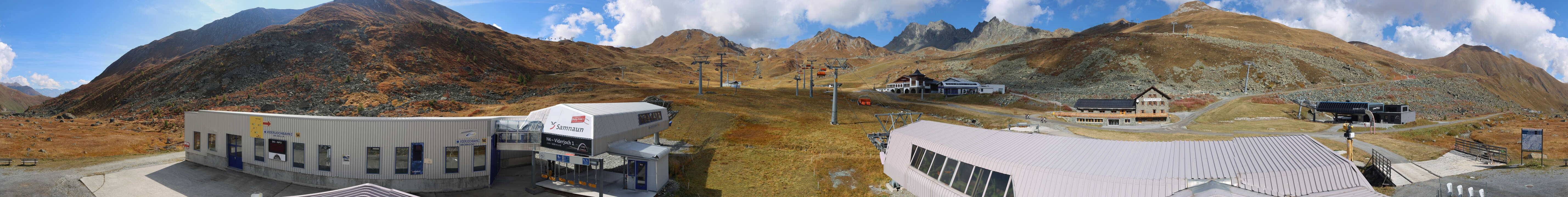 Archiv Foto Webcam Samnaun: Blick von der Alp Trida zum Viderjoch