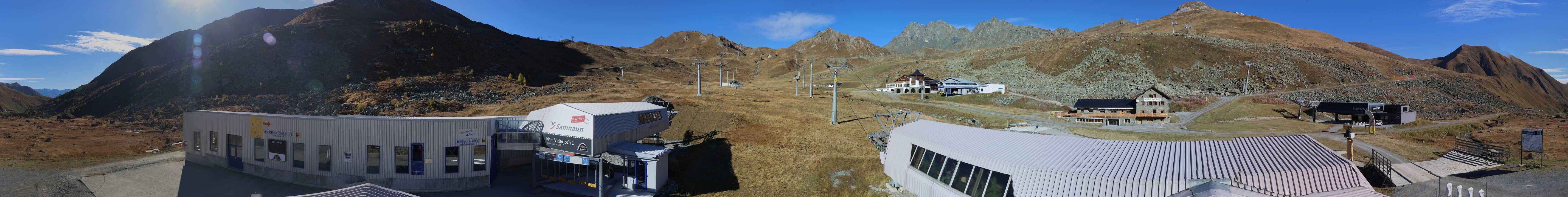 Archiv Foto Webcam Samnaun: Blick von der Alp Trida zum Viderjoch