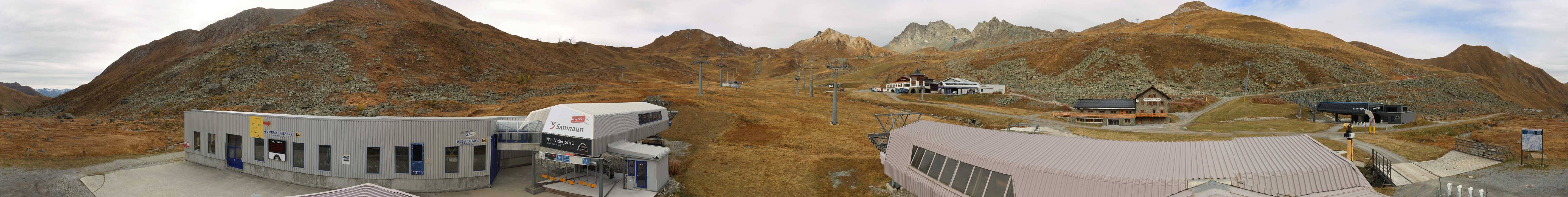 Archiv Foto Webcam Samnaun: Blick von der Alp Trida zum Viderjoch