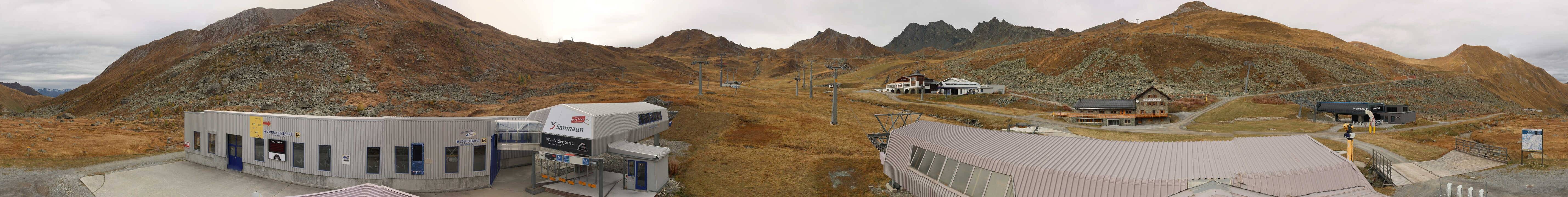 Archiv Foto Webcam Samnaun: Blick von der Alp Trida zum Viderjoch