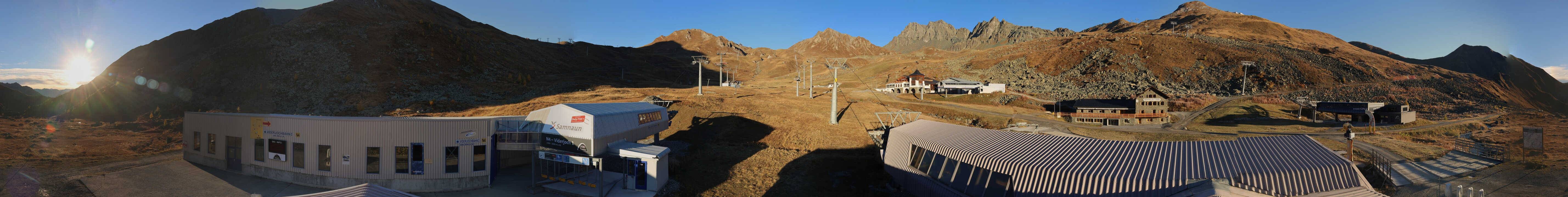 Archiv Foto Webcam Samnaun: Blick von der Alp Trida zum Viderjoch