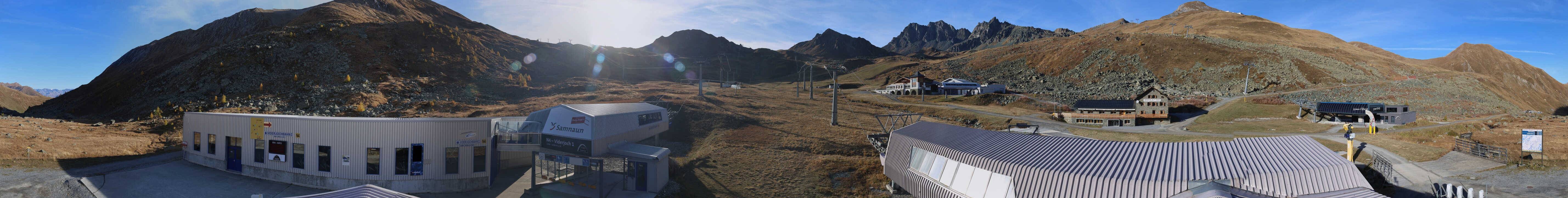 Archiv Foto Webcam Samnaun: Blick von der Alp Trida zum Viderjoch