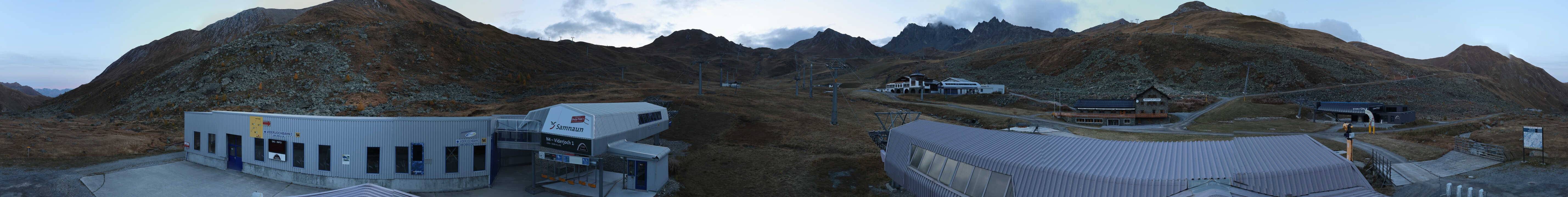 Archiv Foto Webcam Samnaun: Blick von der Alp Trida zum Viderjoch