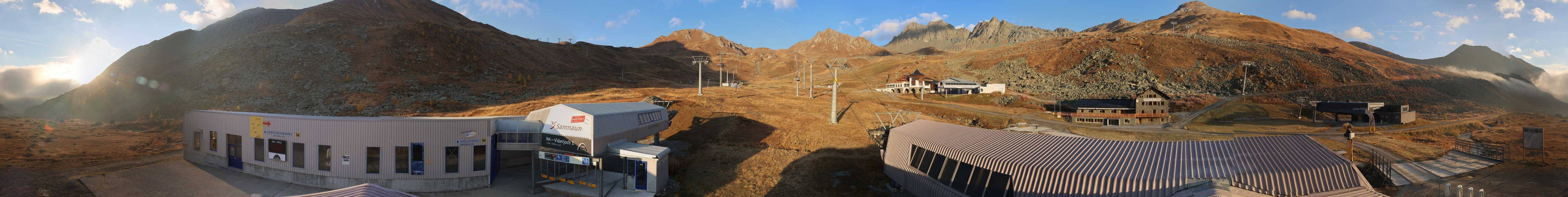 Archiv Foto Webcam Samnaun: Blick von der Alp Trida zum Viderjoch