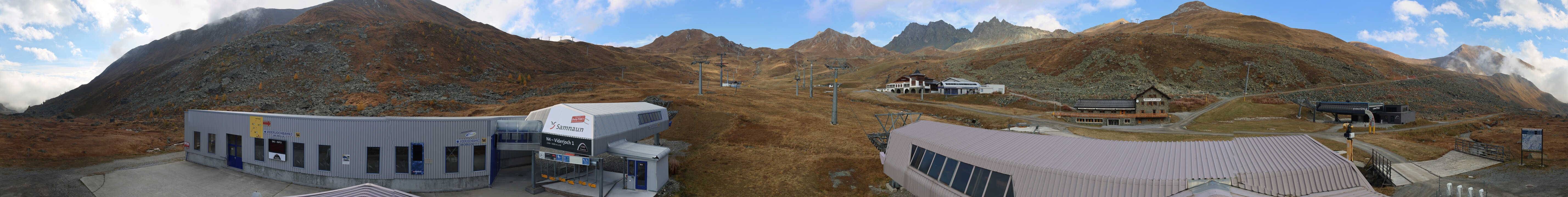 Archiv Foto Webcam Samnaun: Blick von der Alp Trida zum Viderjoch