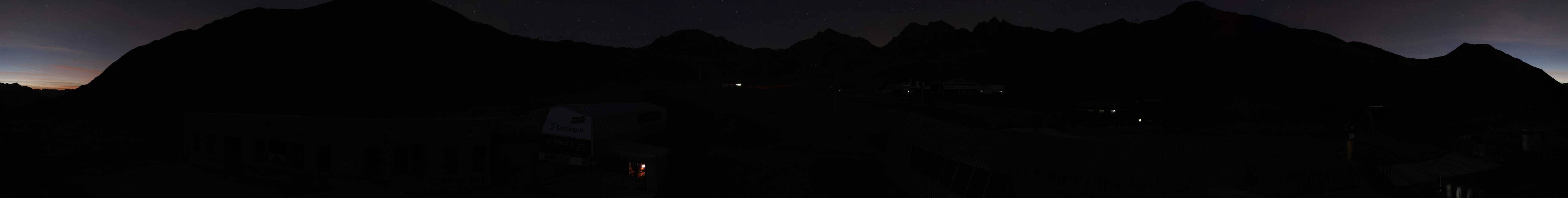 Archived image Webcam Samnaun: View from Alp Trida to Viderjoch
