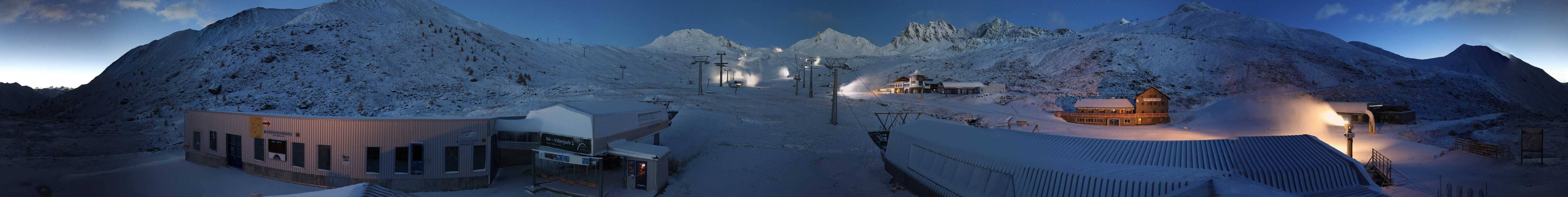 Archived image Webcam Samnaun: View from Alp Trida to Viderjoch
