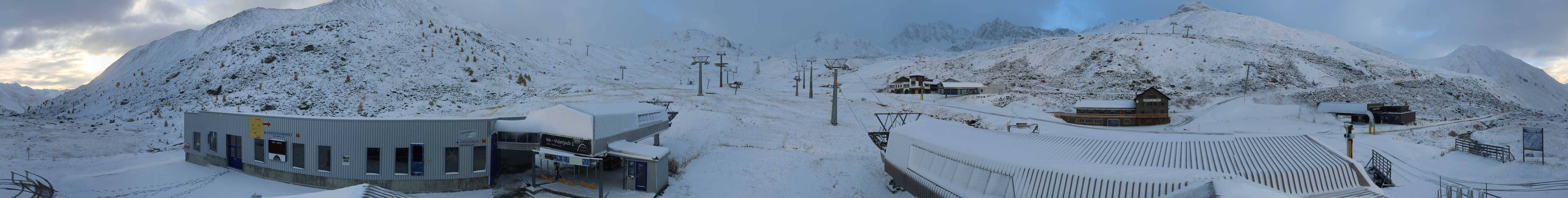 Archived image Webcam Samnaun: View from Alp Trida to Viderjoch