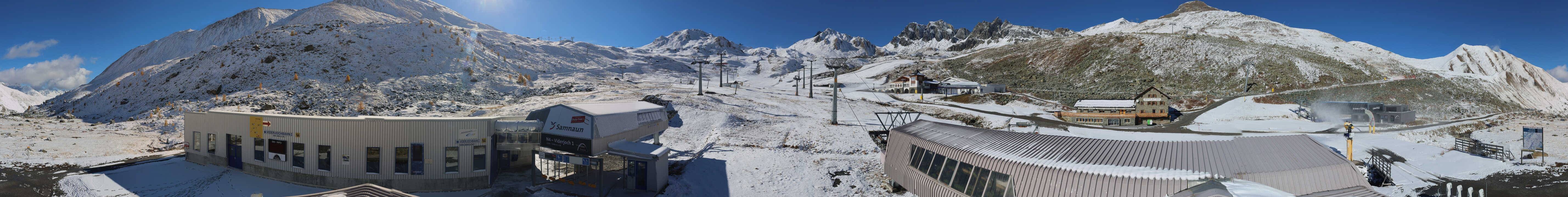 Archived image Webcam Samnaun: View from Alp Trida to Viderjoch