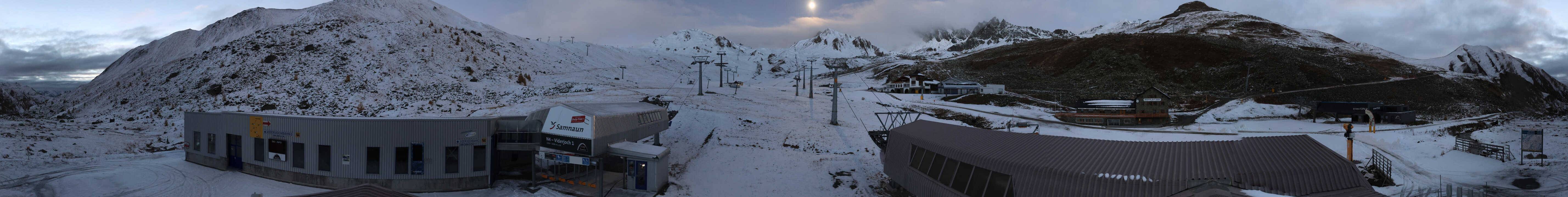 Archiv Foto Webcam Samnaun: Blick von der Alp Trida zum Viderjoch