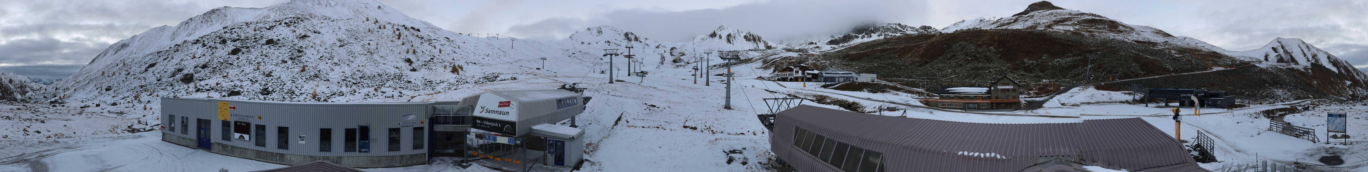 Archiv Foto Webcam Samnaun: Blick von der Alp Trida zum Viderjoch