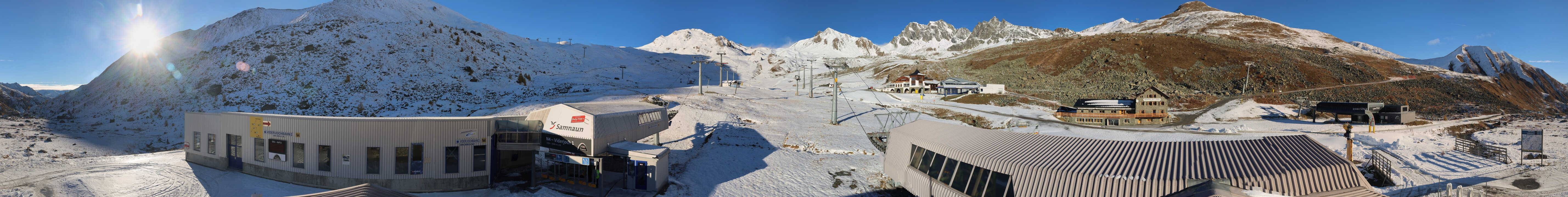 Archiv Foto Webcam Samnaun: Blick von der Alp Trida zum Viderjoch