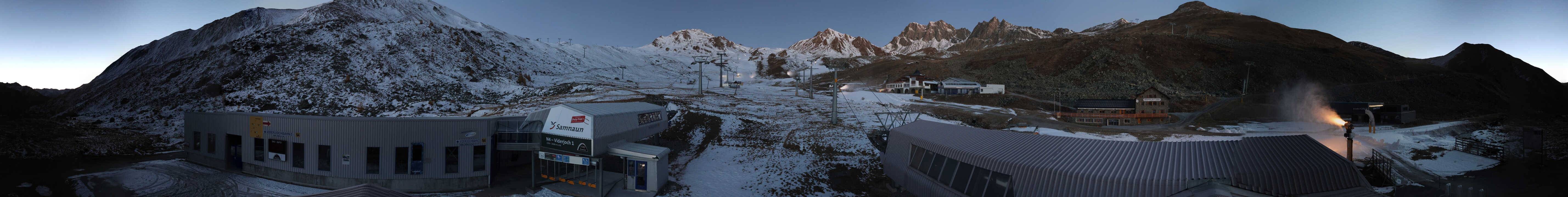 Archiv Foto Webcam Samnaun: Blick von der Alp Trida zum Viderjoch