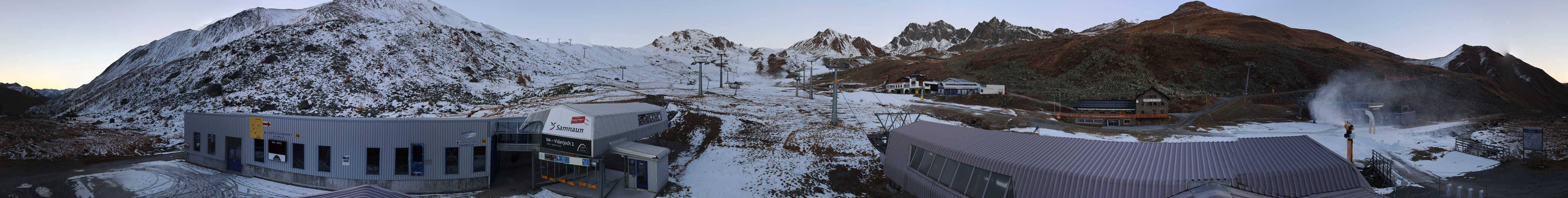 Archiv Foto Webcam Samnaun: Blick von der Alp Trida zum Viderjoch