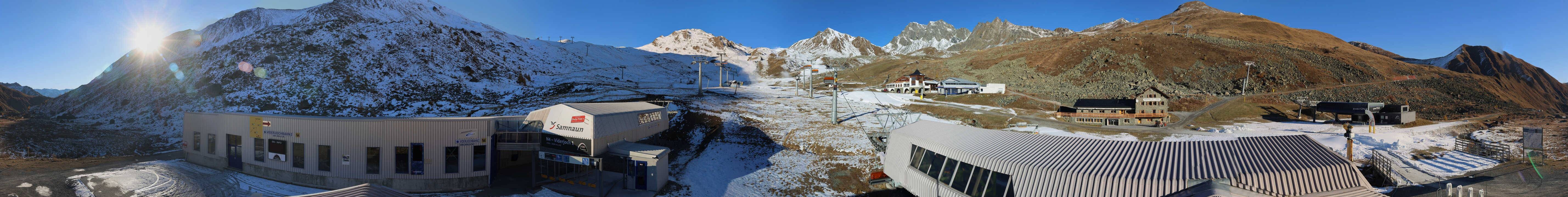 Archiv Foto Webcam Samnaun: Blick von der Alp Trida zum Viderjoch