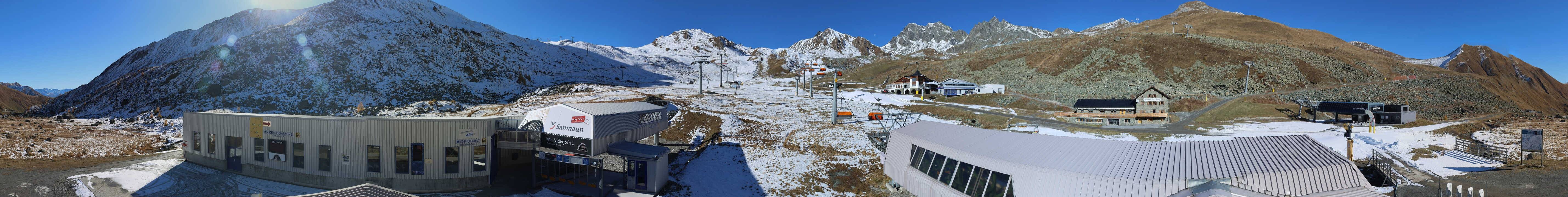 Archiv Foto Webcam Samnaun: Blick von der Alp Trida zum Viderjoch