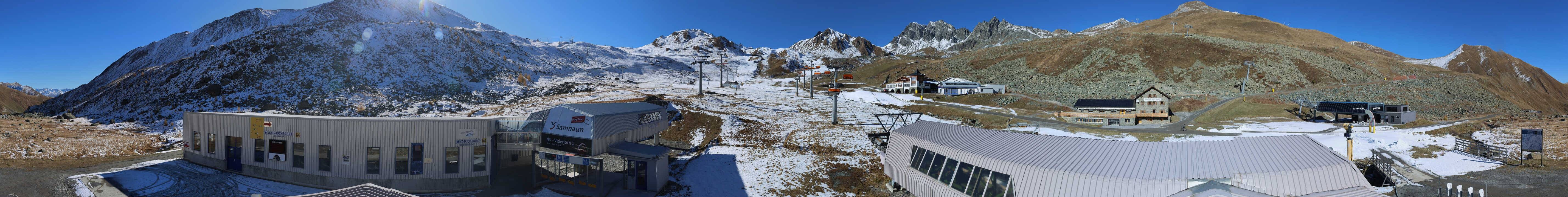 Archiv Foto Webcam Samnaun: Blick von der Alp Trida zum Viderjoch