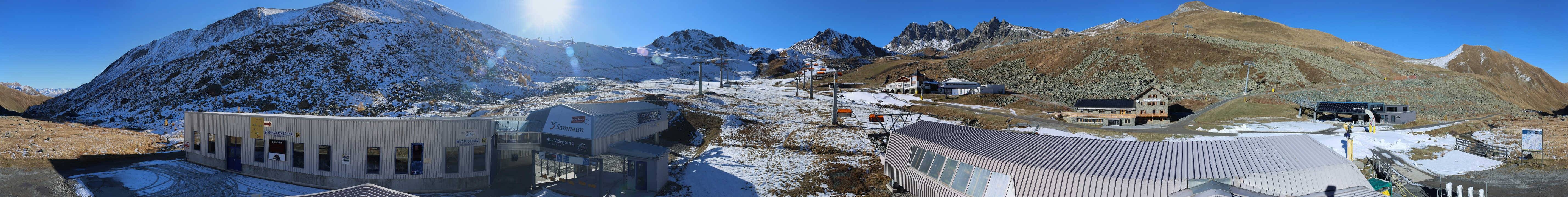 Archiv Foto Webcam Samnaun: Blick von der Alp Trida zum Viderjoch