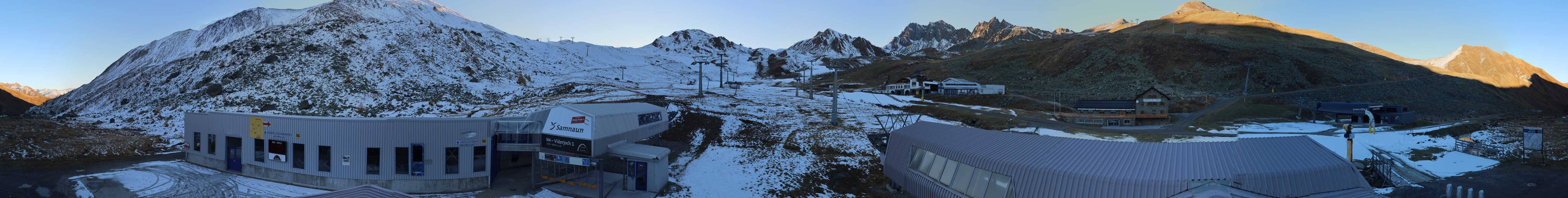 Archiv Foto Webcam Samnaun: Blick von der Alp Trida zum Viderjoch