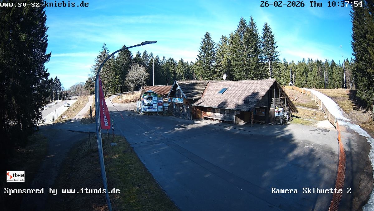 Archived image Webcam Kniebis hut