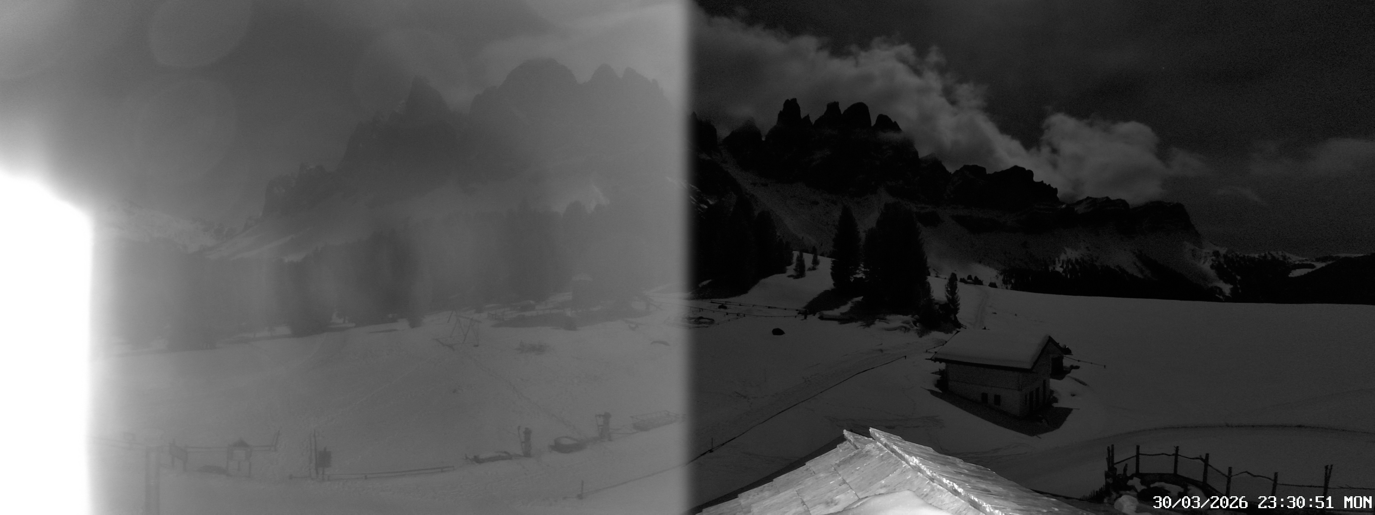 Archived image Webcam Mountain Hut Geisleralm - View to Geislerspitzen