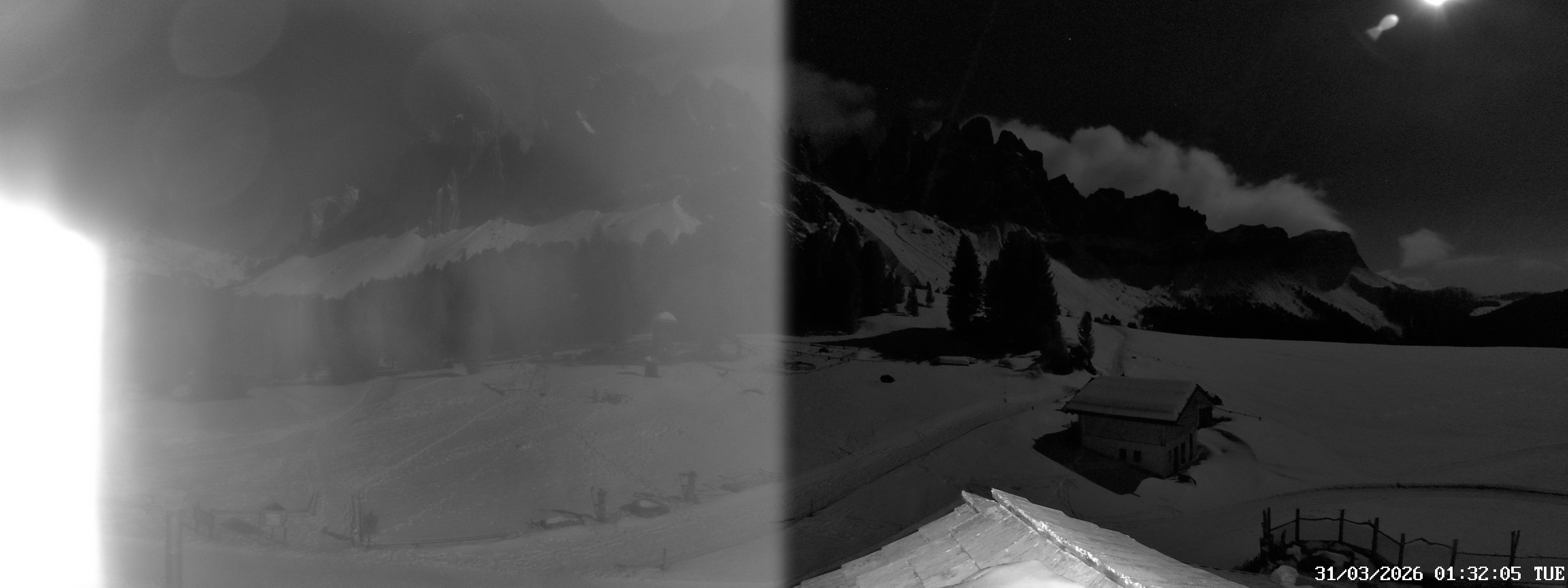 Archived image Webcam Mountain Hut Geisleralm - View to Geislerspitzen
