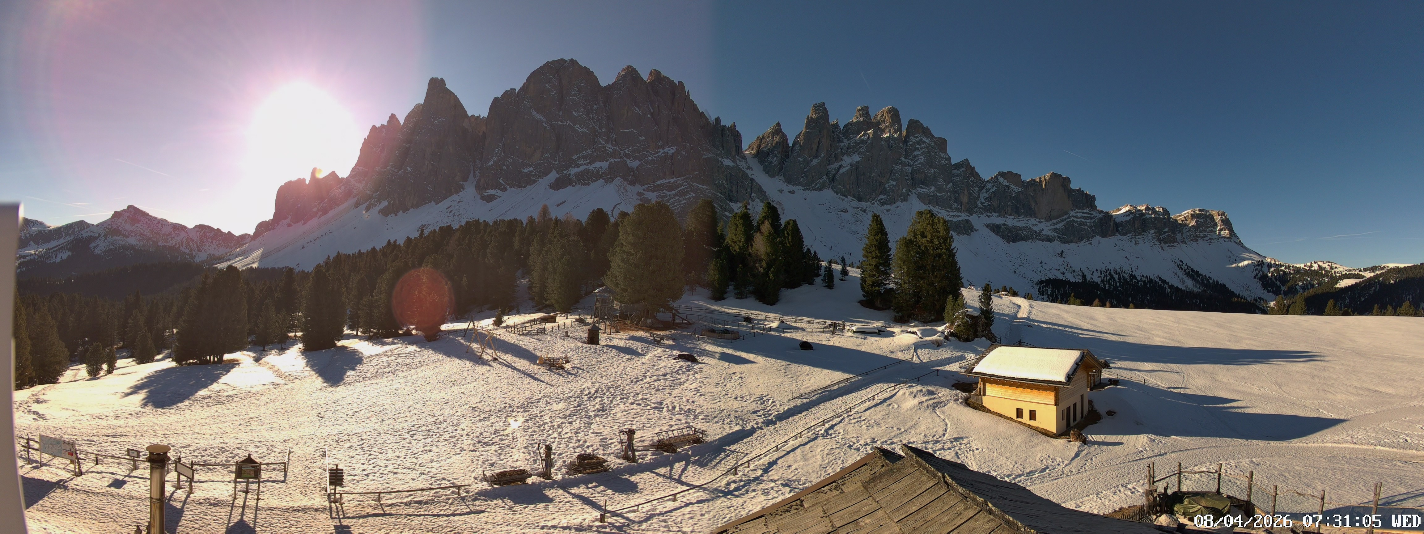 Archiv Foto Webcam Geislerspitzen - Blick von der Geisleralm