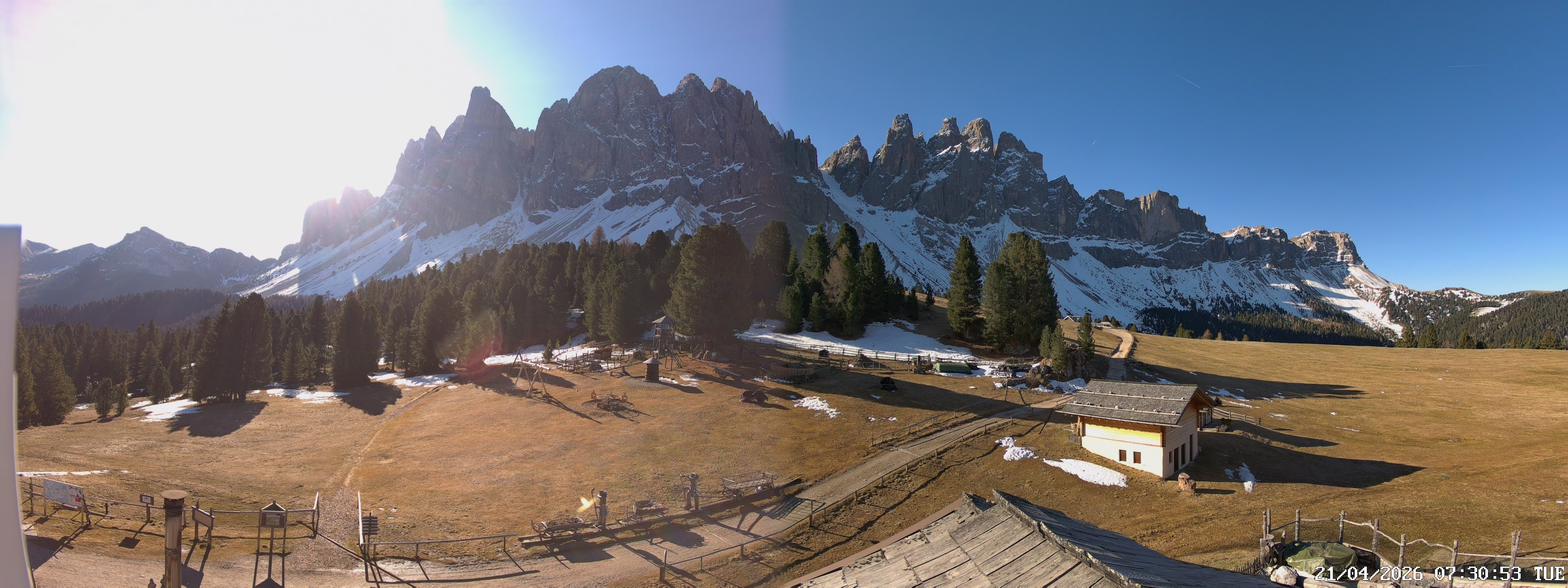 Archiv Foto Webcam Geislerspitzen - Blick von der Geisleralm