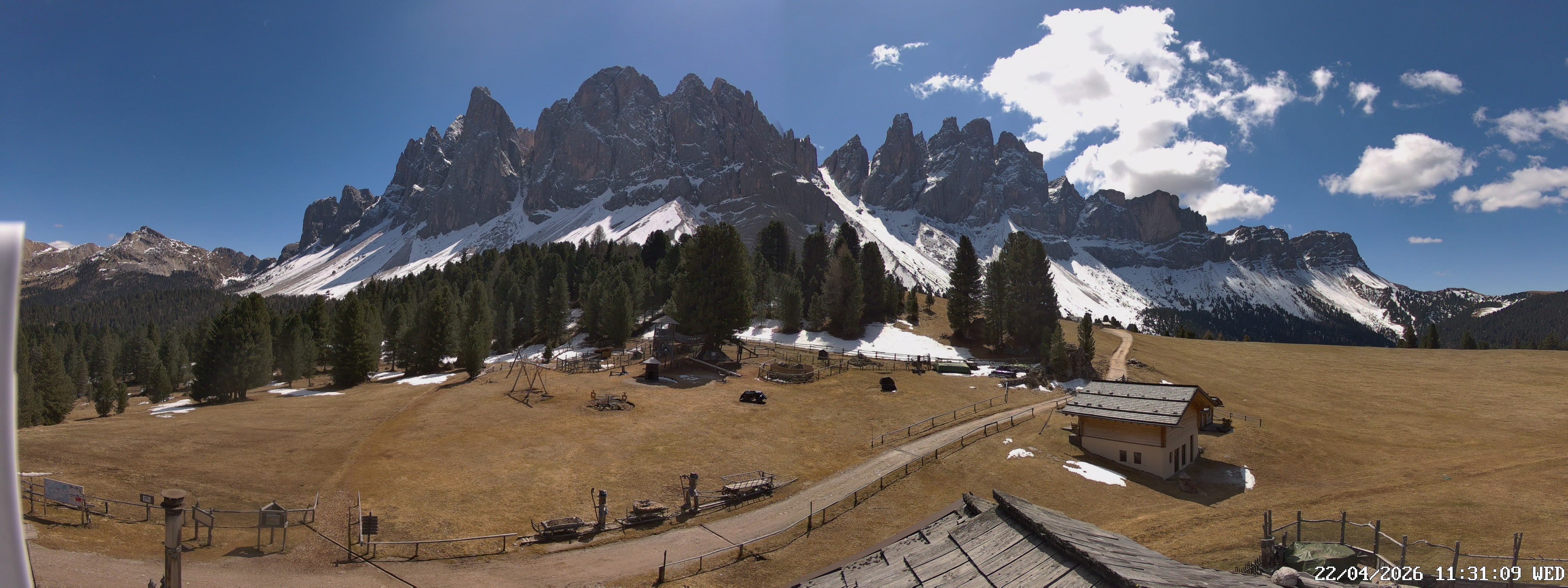 Archiv Foto Webcam Geislerspitzen - Blick von der Geisleralm