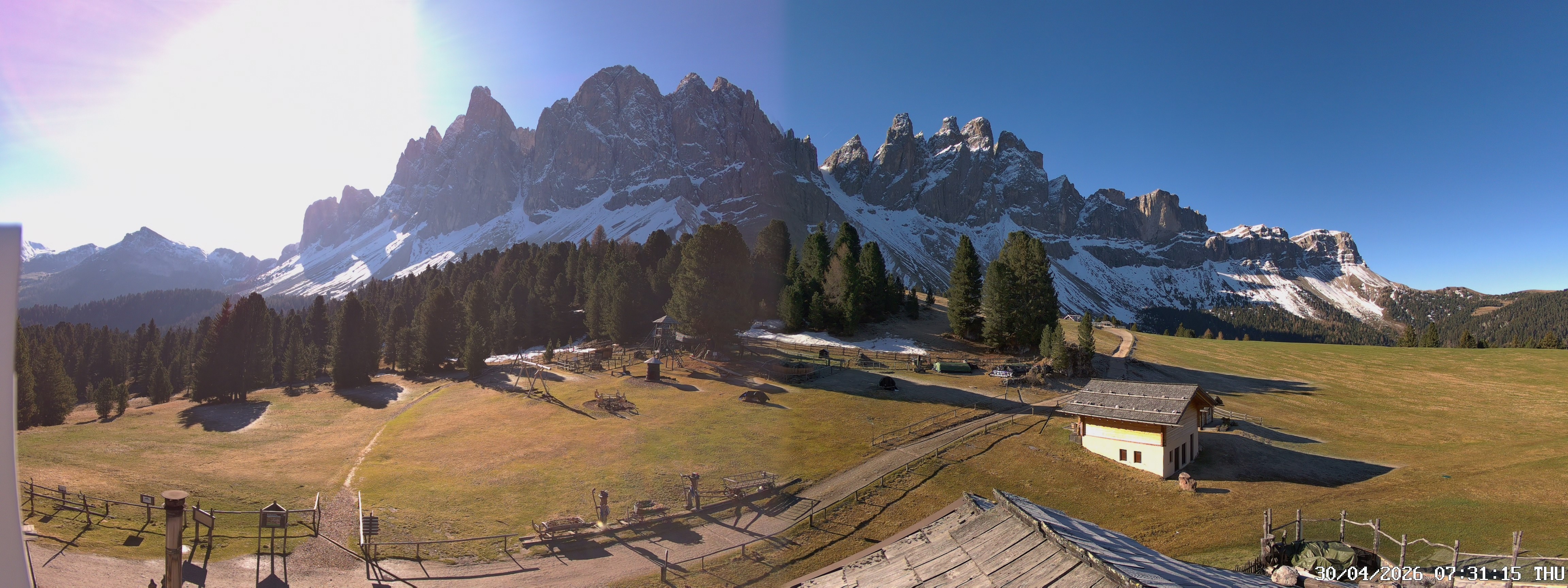 Archiv Foto Webcam Geislerspitzen - Blick von der Geisleralm