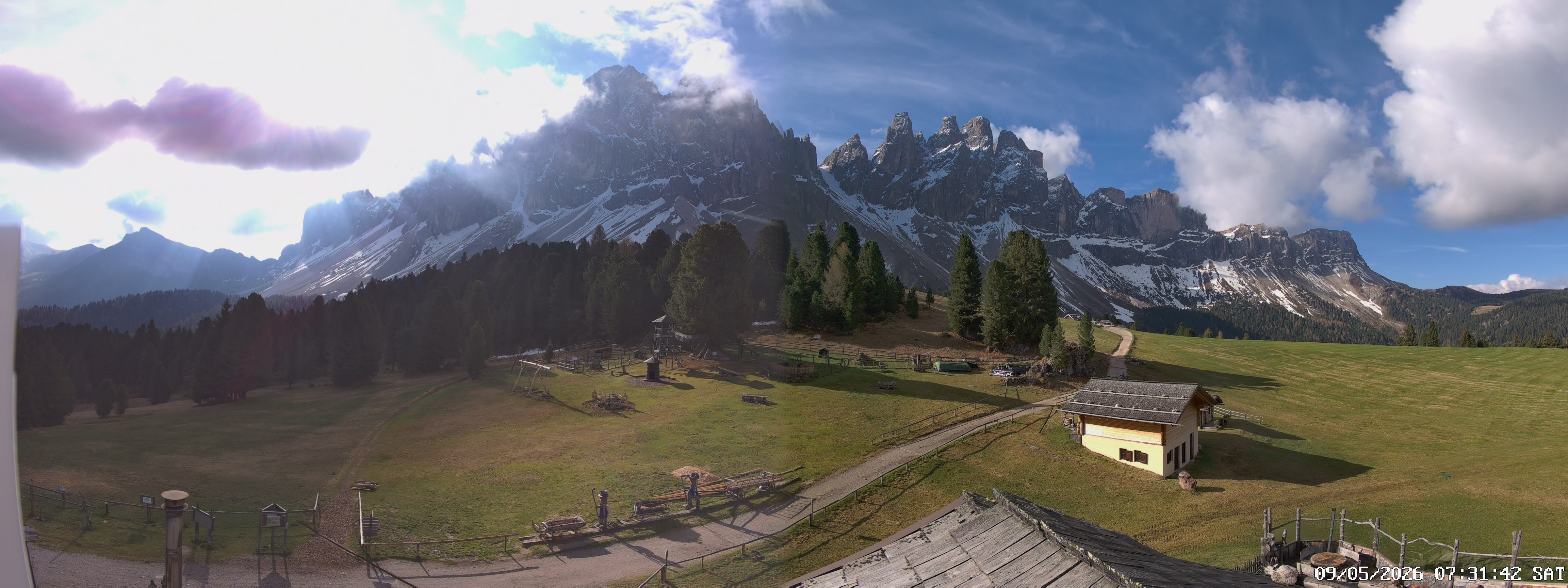 Archiv Foto Webcam Geislerspitzen - Blick von der Geisleralm