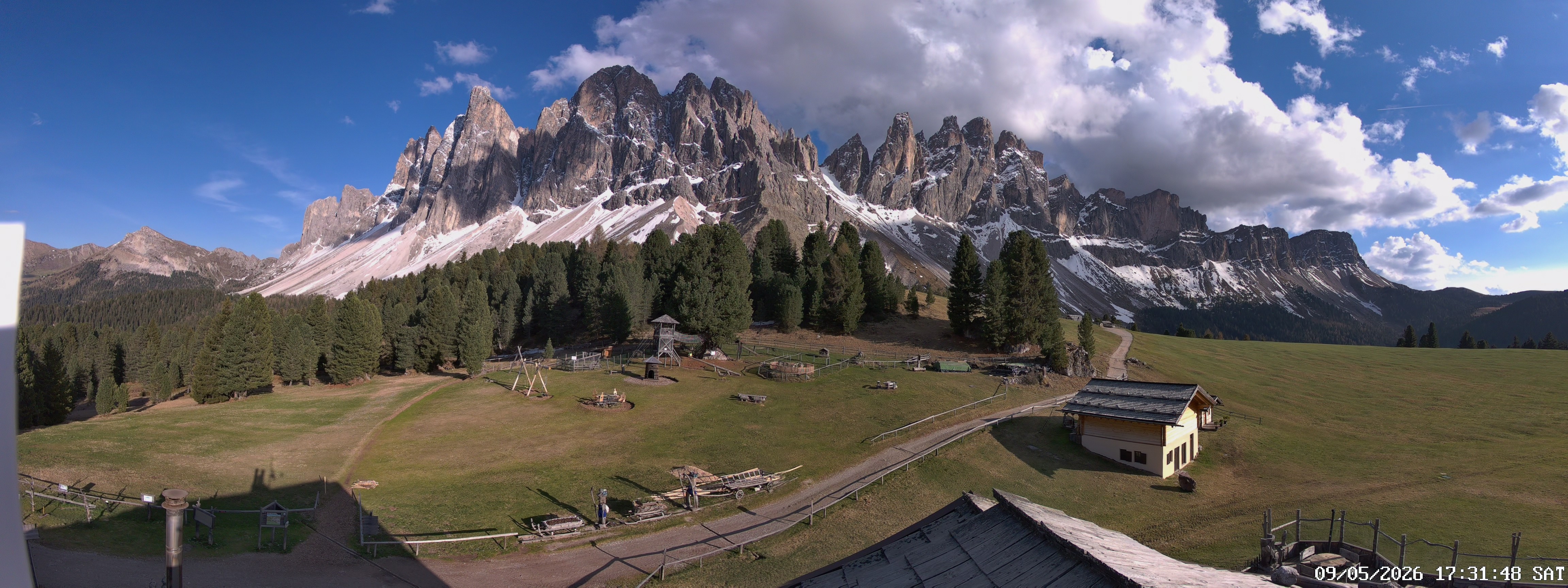 Archiv Foto Webcam Geislerspitzen - Blick von der Geisleralm