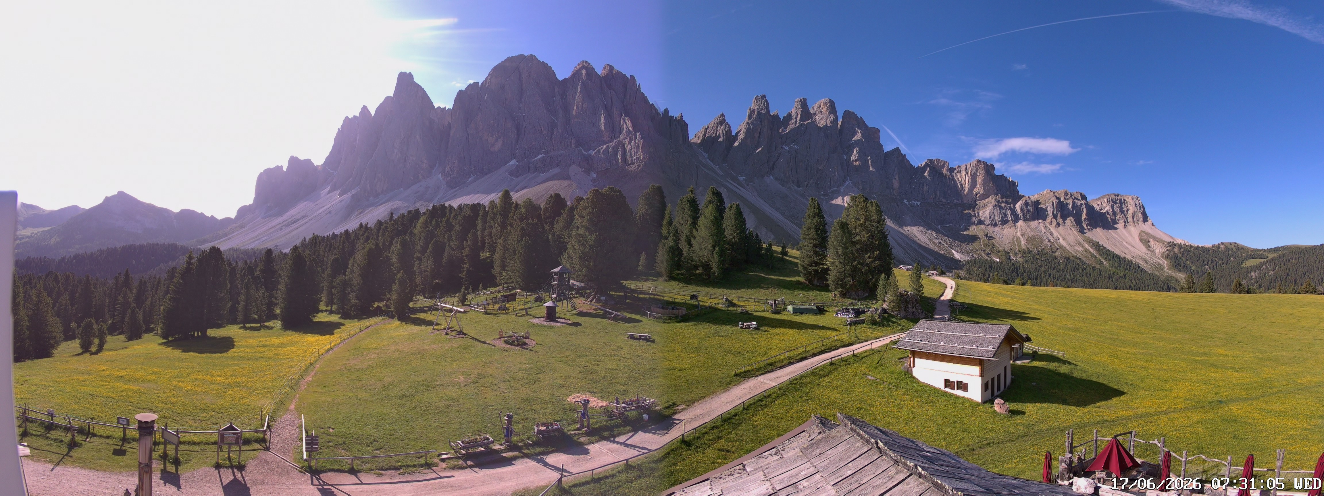 Archiv Foto Webcam Geislerspitzen - Blick von der Geisleralm