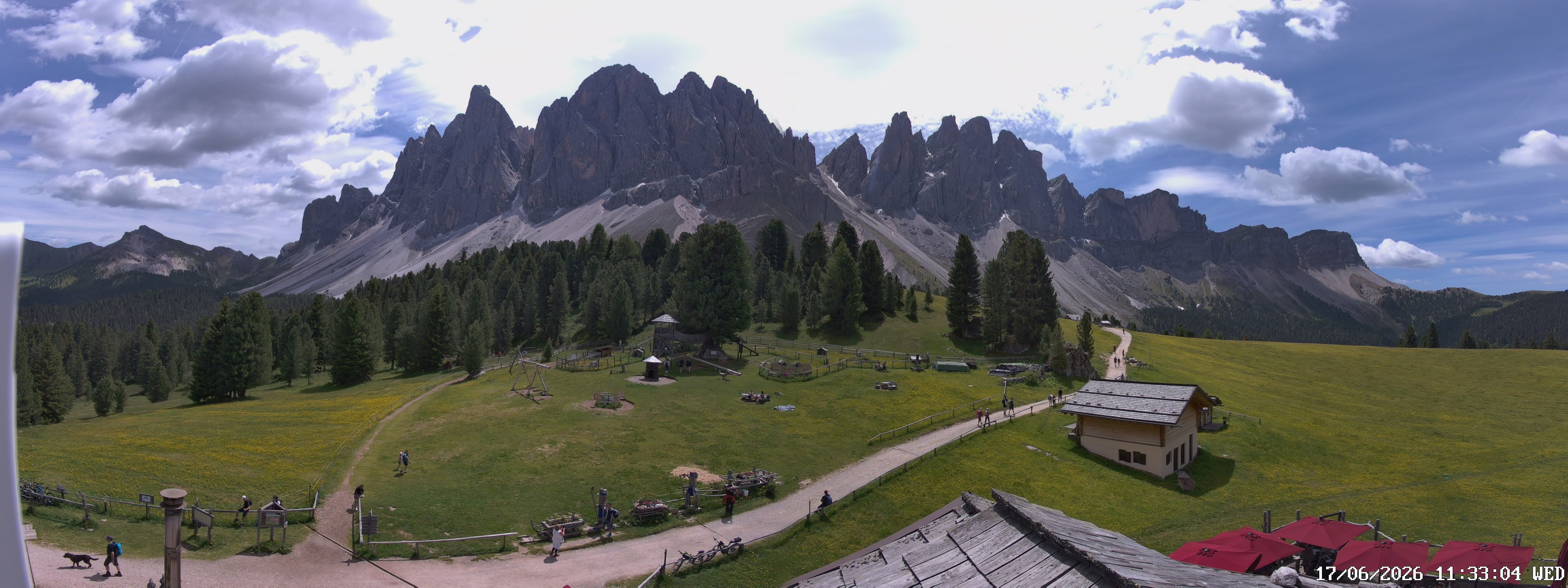 Archiv Foto Webcam Geislerspitzen - Blick von der Geisleralm