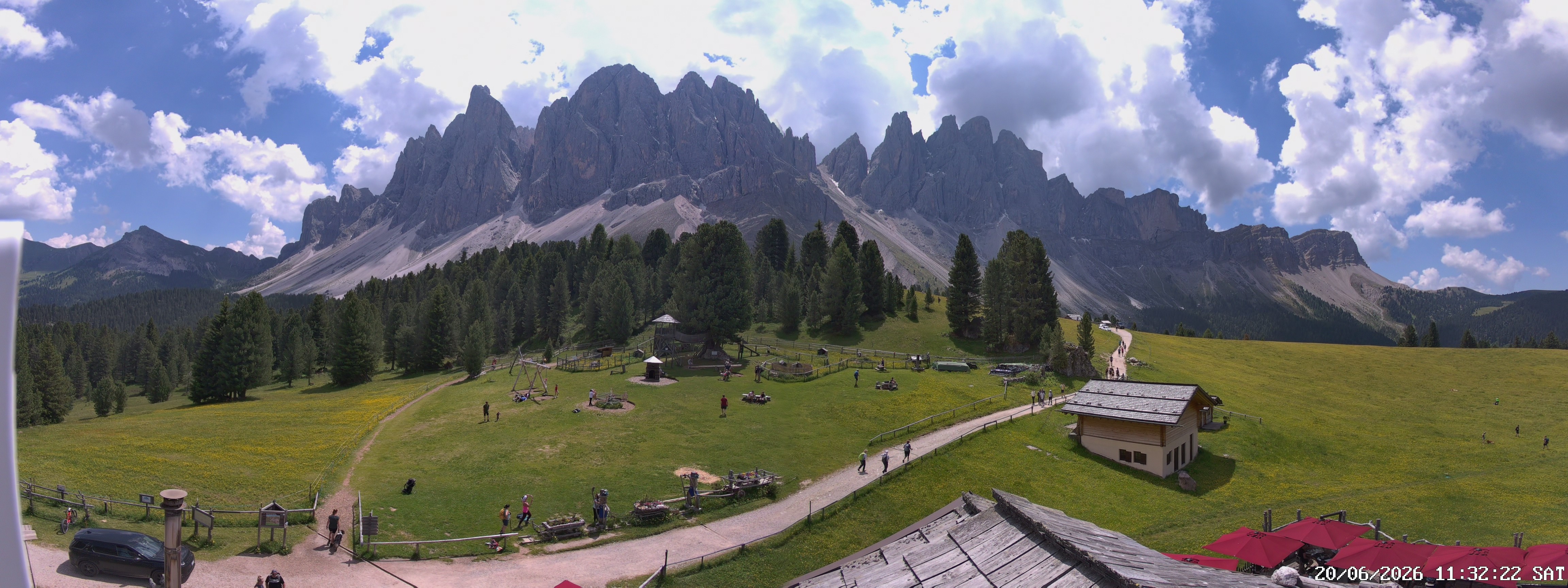 Archiv Foto Webcam Geislerspitzen - Blick von der Geisleralm