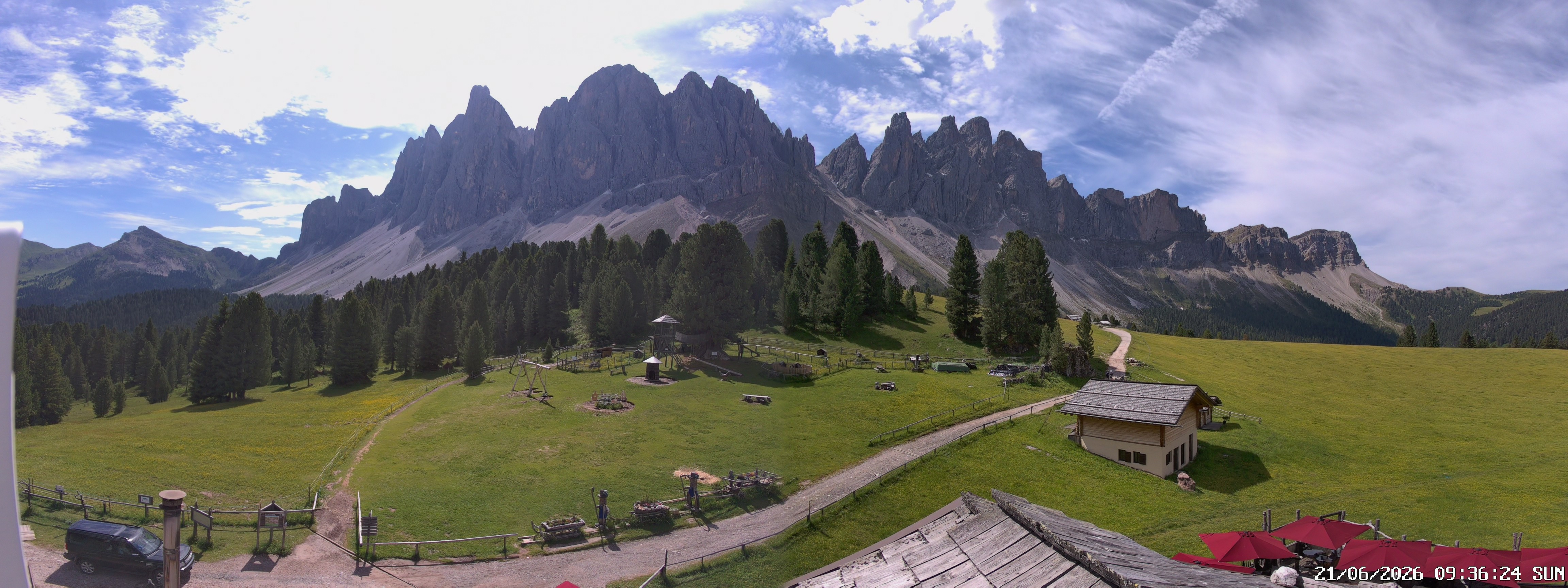 Archiv Foto Webcam Geislerspitzen - Blick von der Geisleralm