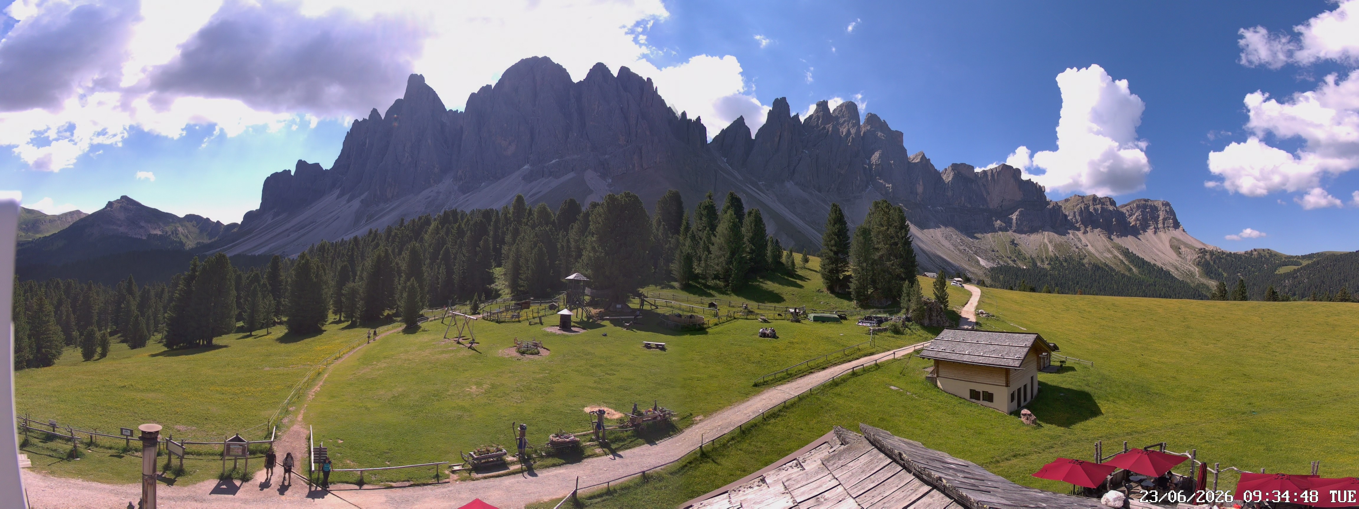 Archiv Foto Webcam Geislerspitzen - Blick von der Geisleralm