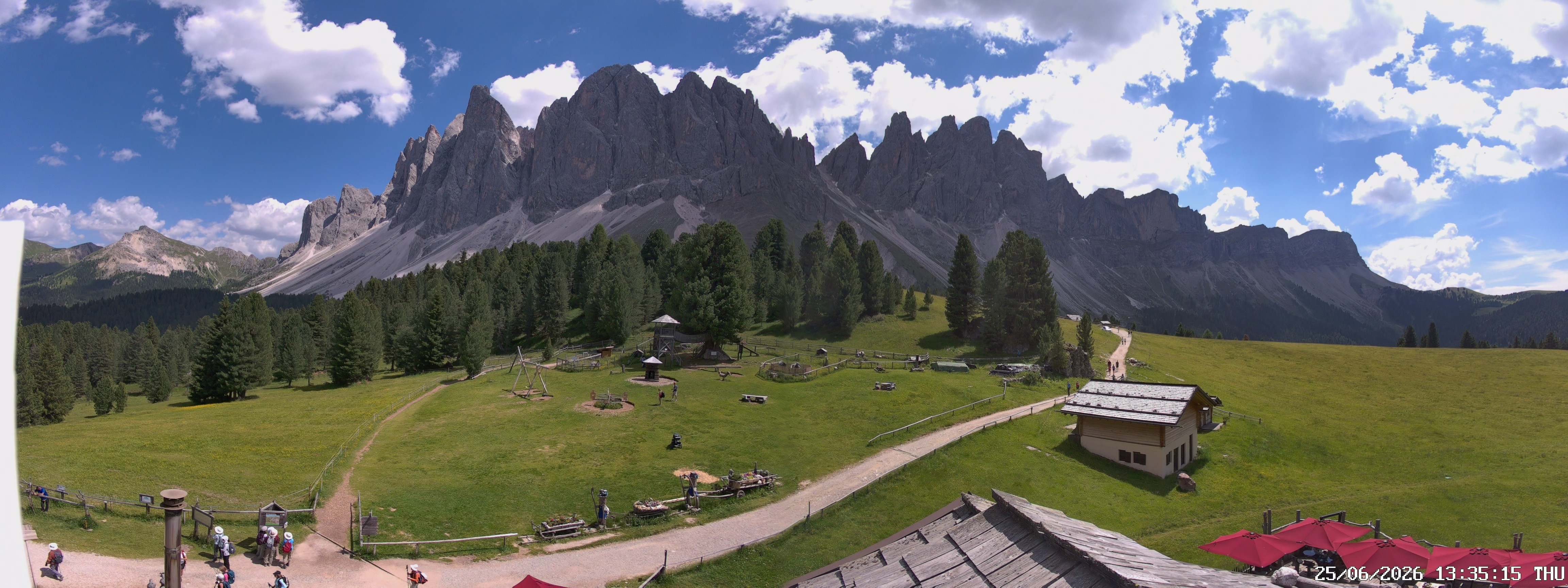 Archiv Foto Webcam Geislerspitzen - Blick von der Geisleralm