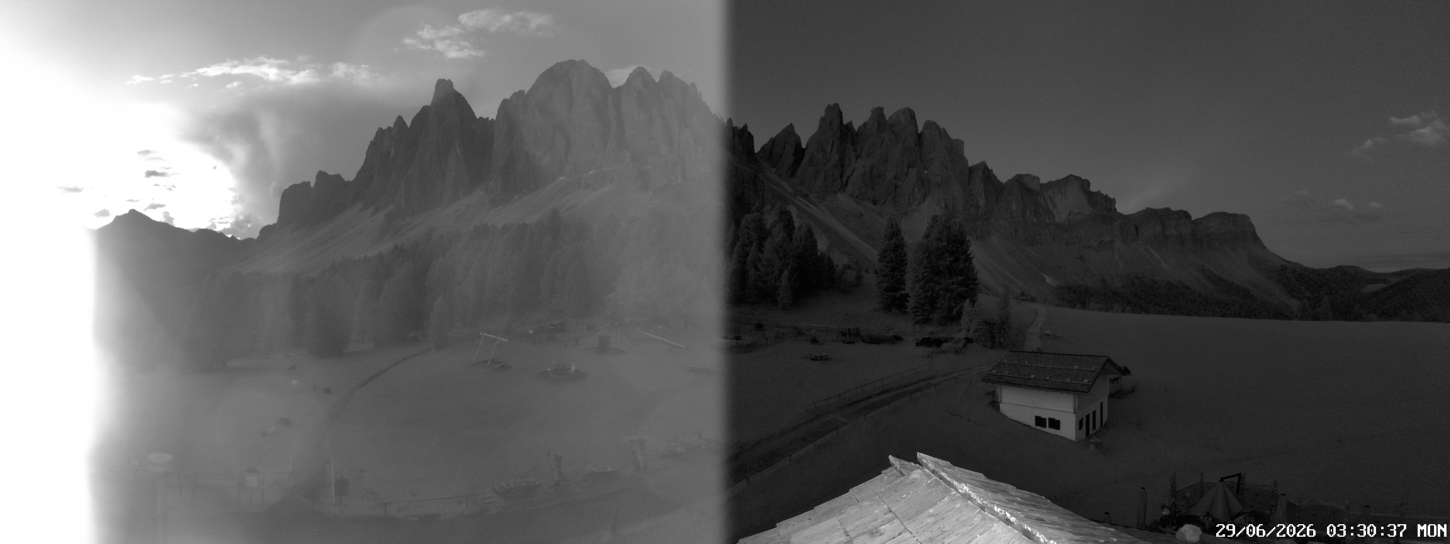 Archiv Foto Webcam Geislerspitzen - Blick von der Geisleralm